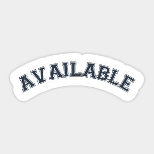 Available Sticker